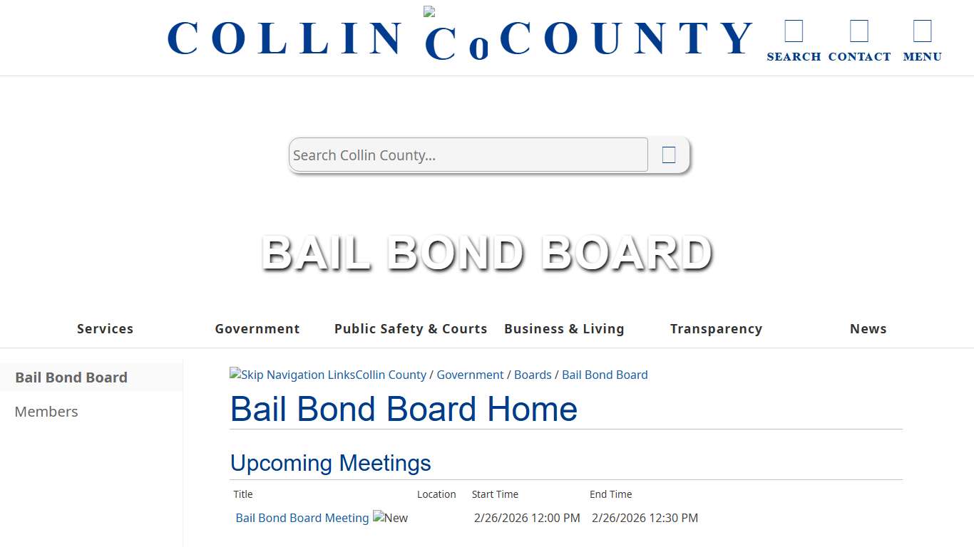 Collin County Bail Bond Board